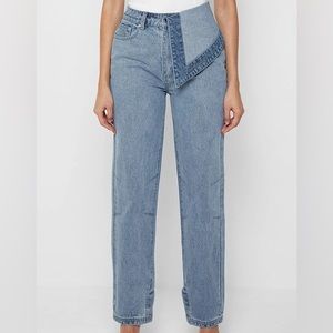 Manière de Voir Half Foldover Jeans